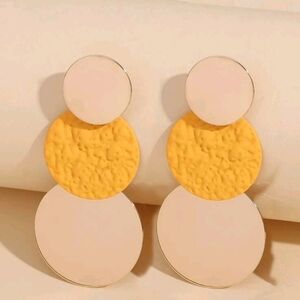 Round Drop Earrings